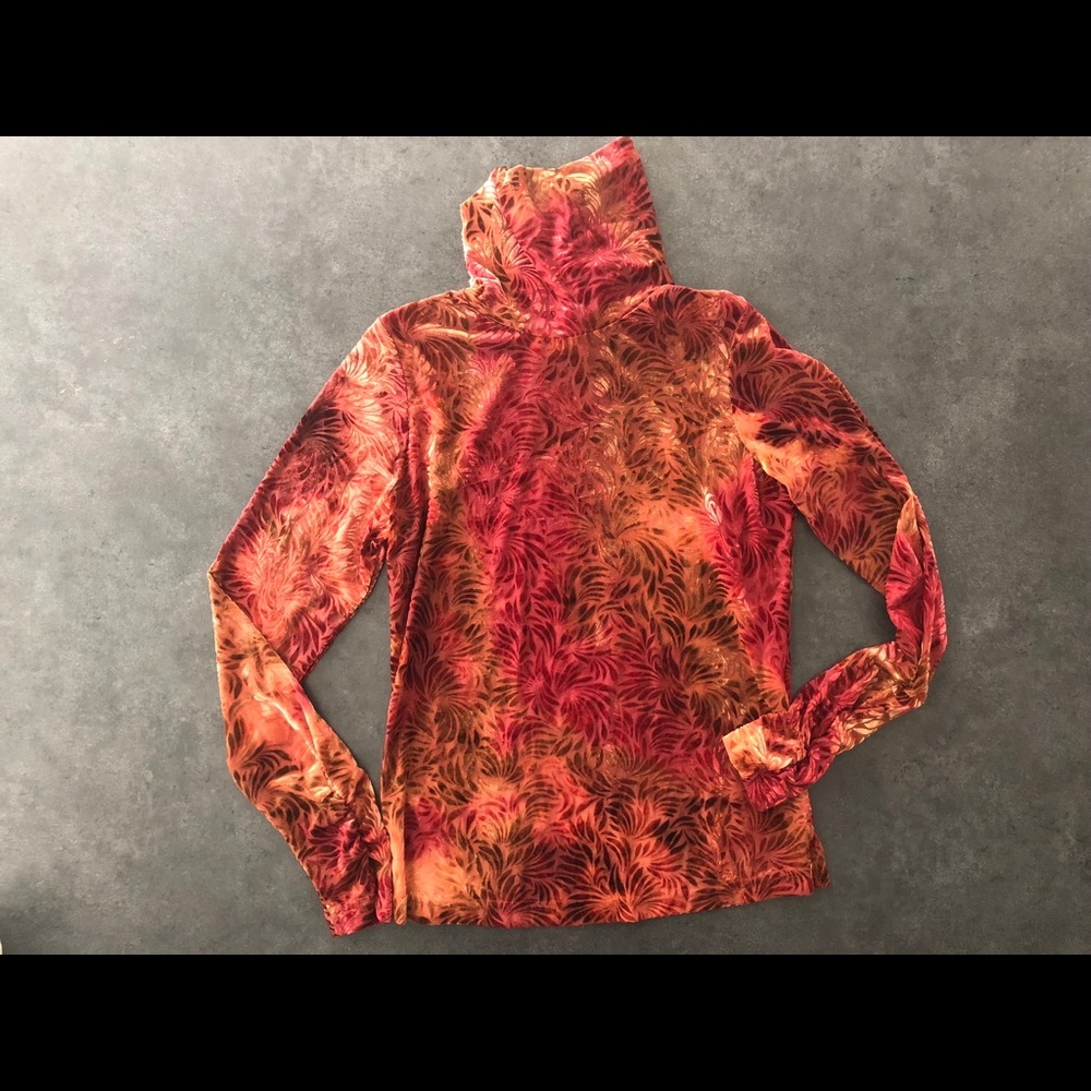 Snoskins - turtle neck - velvet patterned